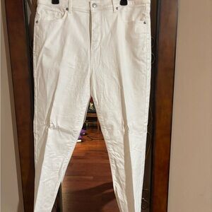 LOFT White Skinny Jeans — Women’s Slim Fit classic business casual capsule sz14